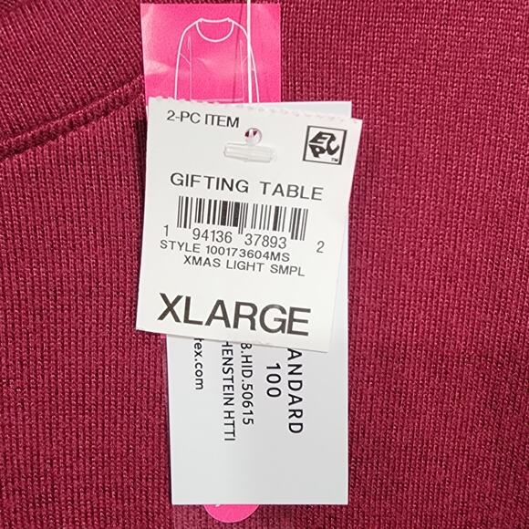 Jenni Pajama Set Lounge Wear Long Sleeve Top Flannel Jogger Style Bottoms XL - Picture 6 of 13